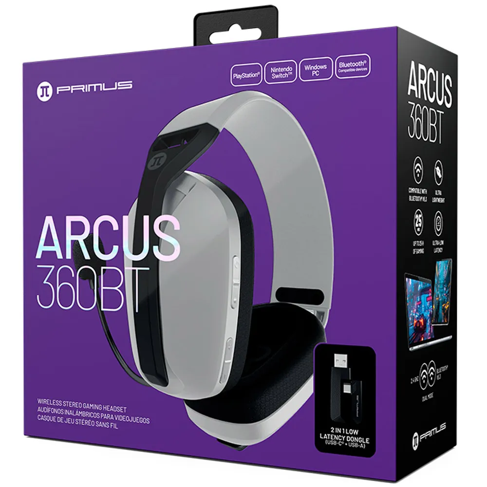 Auriculares para juegos Primus - PBH-360W - Sistema de auriculares inalámbricos