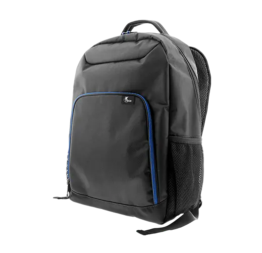 Xtech XTB-211 Mochila para laptop- 15.6" -  Poliéster -  Color Negro con detalles en azul