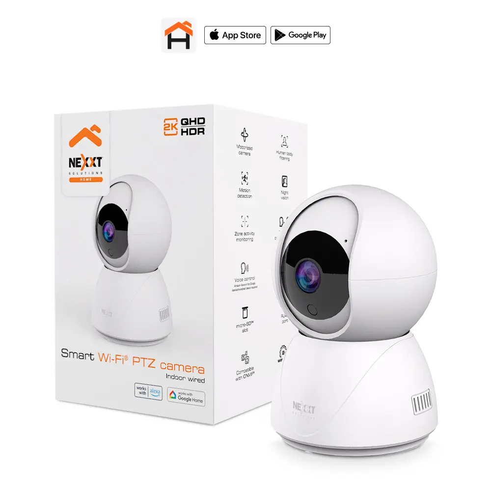 Nexxt Solutions Home - PTZ 2K Cámara inteligente Wi-Fi