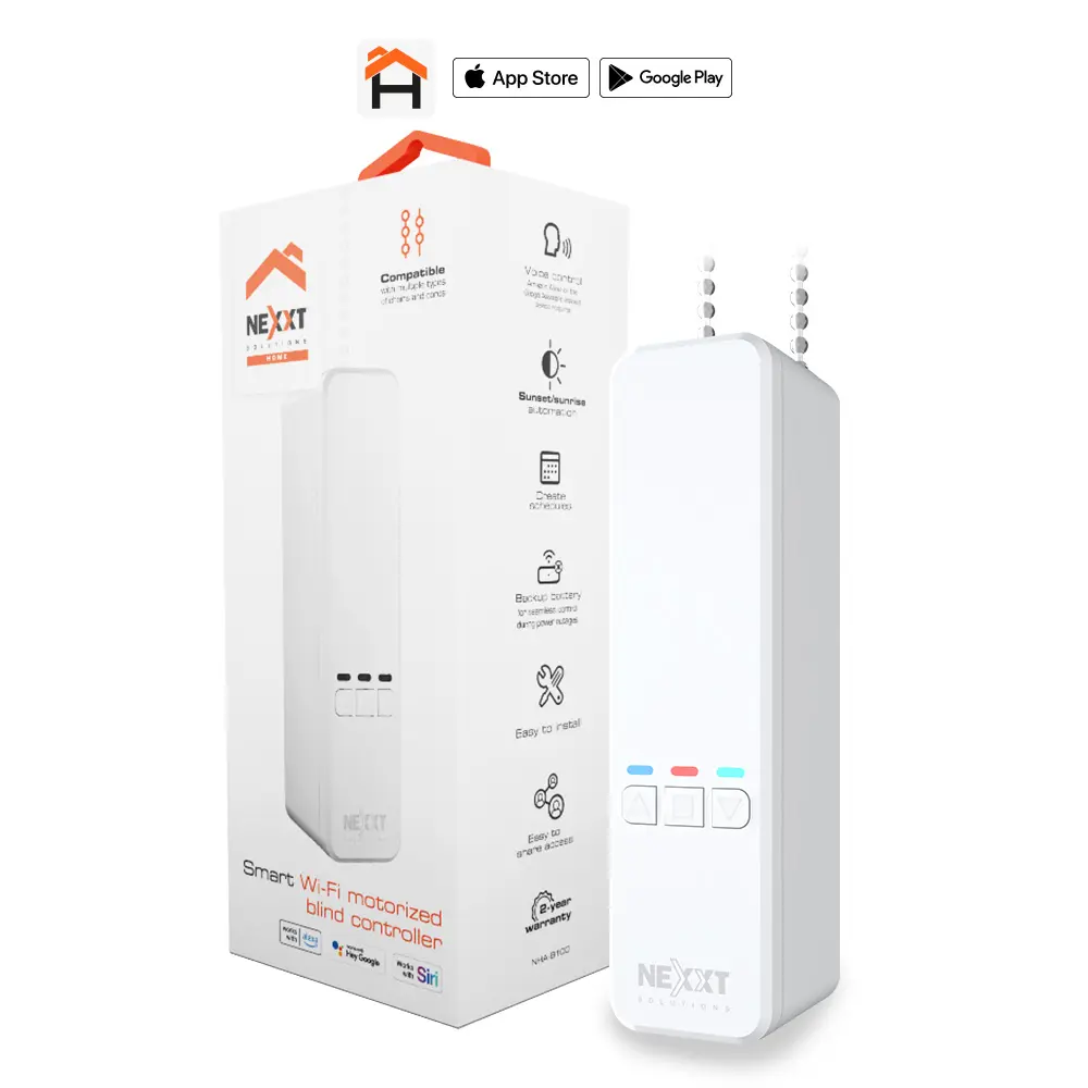 Nexxt Solutions Connectivity - Controlador inteligente motorizado para persianas Wi-Fi