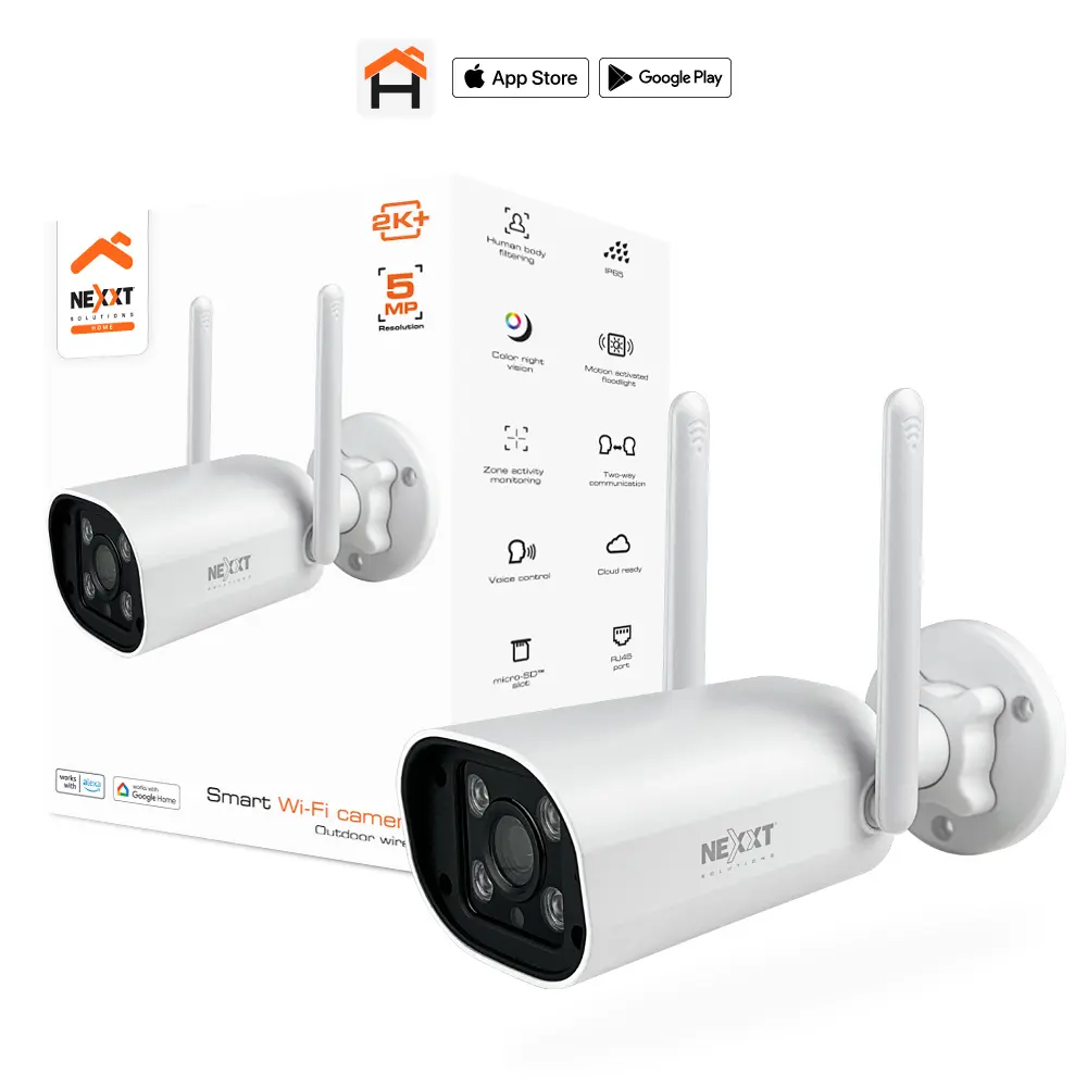 Nexxt Solutions Home - 2K+ 5MP RJ45 Cámara inteligente Wi-Fi® 
