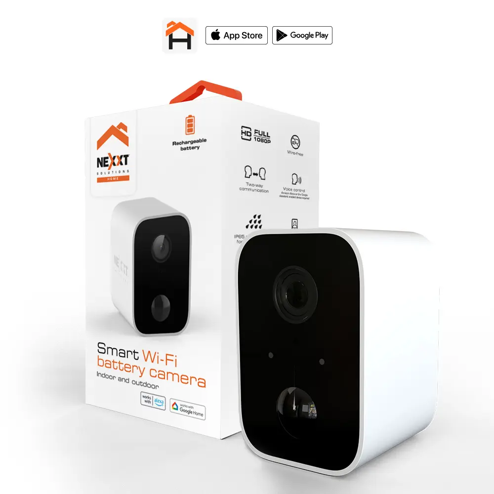 Nexxt Solutions Connectivity - Cámara para exterior e interior con batería