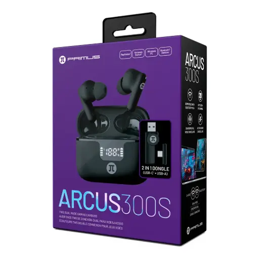 [PWH-300BK] Primus Gaming - PWH-300 - Auténticos auriculares inalámbricos