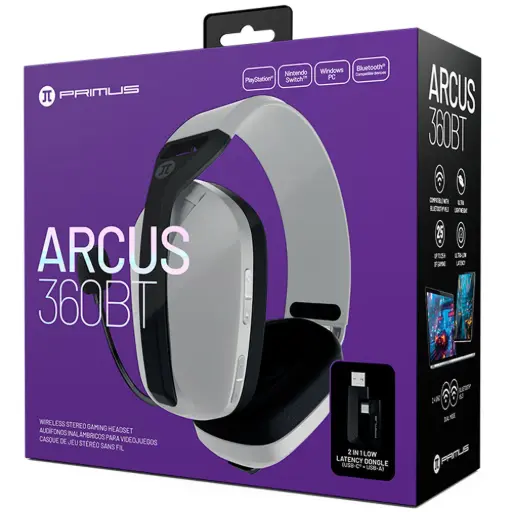[PBH-360W] Auriculares para juegos Primus - PBH-360W - Sistema de auriculares inalámbricos