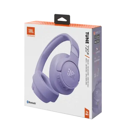 [JBLT720BTPURAM] JBL TUNE 720BT - Auriculares con diadema con micro - tamaño completo