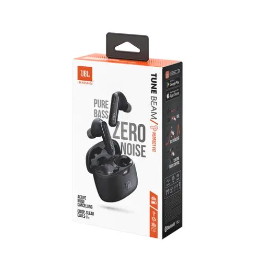 [JBLTBEAMBLKAM] JBL TUNE Beam - Auriculares inalámbricos con micro - en oreja