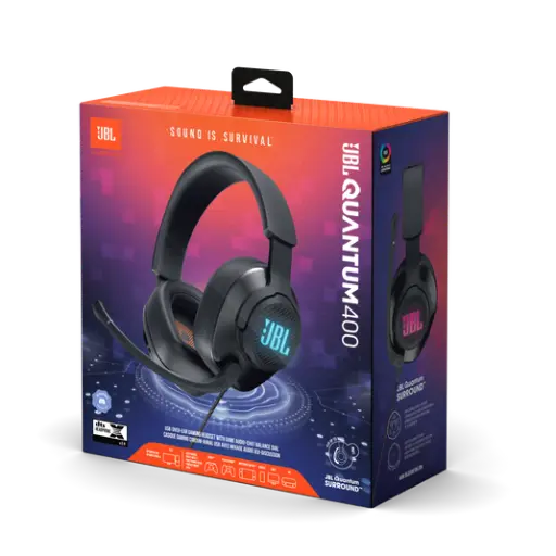 [JBLQUANTUM400BLKAM] JBL Quantum 400 - Auriculares - tamaño completo