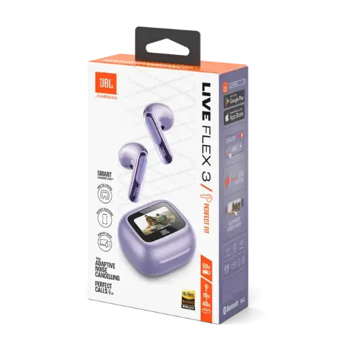 [JBLLIVEFLEX3PUR] JBL LIVE - Flex 3 - Auriculares