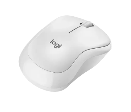 [910-007116] Logitech M240 Silent Bluetooth Mouse, Compact, Portable, Smooth Tracking, Off-white - Ratón - 3 botones