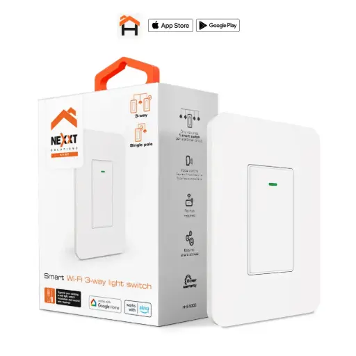 [NHE-S300] Nexxt Solutions Connectivity - Interruptor de 3 vías inteligente con conexión Wi-Fi