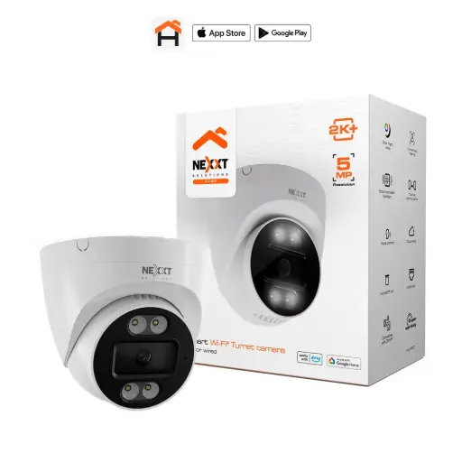 [NHC-IF20T] Nexxt Solutions Home - Cámara Turret Wi-Fi® inteligente 2K