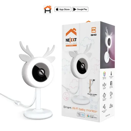 [NHC-B100] Nexxt Solutions Connectivity - Monitor inteligente Wi-Fi® para bebé 