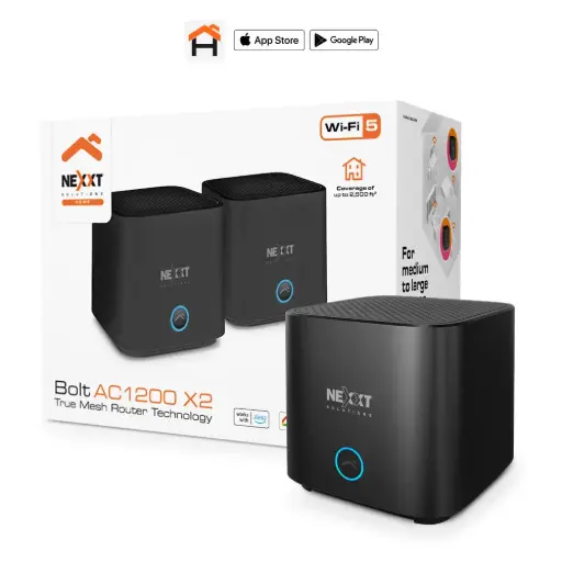 [NCM-C1200 2PK] Nexxt Solutions Home - Tecnología True Mesh Router 