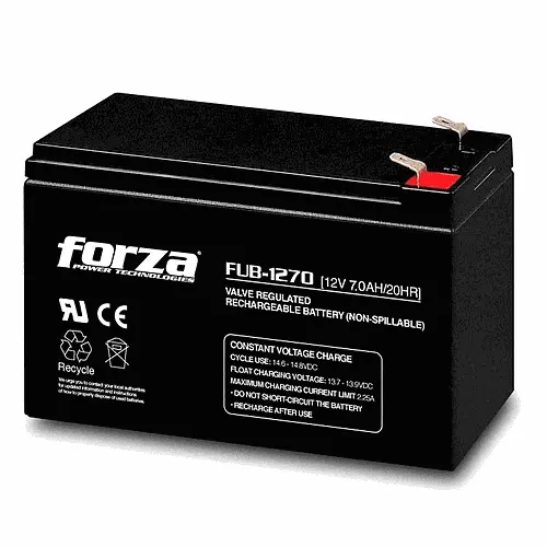[FUB-1270] Forza FUB-1270 - Batería sellada recargable 12V/7Ah, AGM, sin mantenimiento
