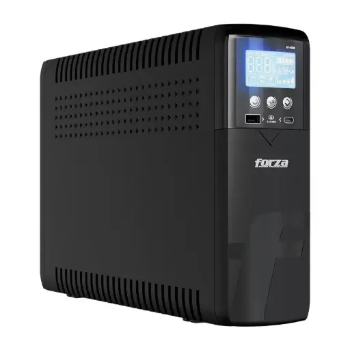 [ST-1501] Forza - UPS - 1500VA/900 W, torre delgada, 10 tomas, LCD, carga USB