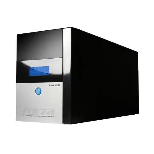 [FX-2200LCD] Forza UPS FX-FX-2200LCD - 2200VA/1200W, 8 slds, giga & coax, torre-120V